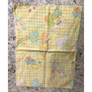 Vintage Baby Infant Pillow Case Bunny Elephant Bear Chick Retro Nursery Decor